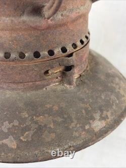 EARLY BELL-BOTTOM RAILROAD LANTERN No. 39 with Red Paint