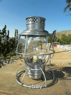 ERIE RAILROAD LANTERN Clear Cast ERRCo Lantern Globe