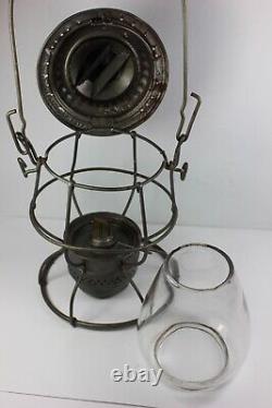 Early 1900's HOCKING VALLEY Railroad Lantern Adlake Burner Pat. Apr. 12, 1909