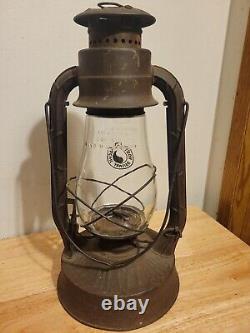 Early Dietz Lantern No. 2 Blizzard Northern Pacific Railway Lantern Globe