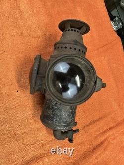 Early Vintage ADLAKE TYPE A Driving Lamp CARBIDE Lantern OLD LIGHT Railroad