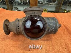 Early Vintage ADLAKE TYPE A Driving Lamp CARBIDE Lantern OLD LIGHT Railroad