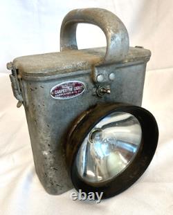 Early Vintage Carpenter Mfg. Co Boston Industrial Mining Railroad Lamp Light J24