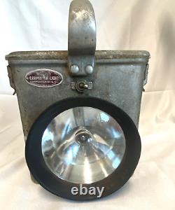 Early Vintage Carpenter Mfg. Co Boston Industrial Mining Railroad Lamp Light J24