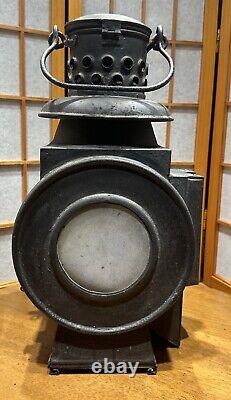 Eger & Blickle of Nürnberg German WWII Era Large Railway Oil Lantern 1942