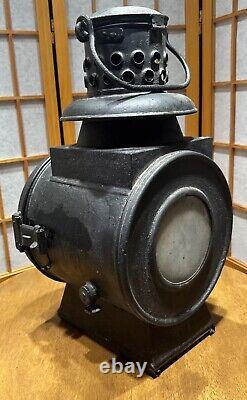 Eger & Blickle of Nürnberg German WWII Era Large Railway Oil Lantern 1942