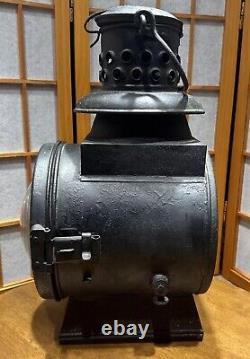 Eger & Blickle of Nürnberg German WWII Era Large Railway Oil Lantern 1942