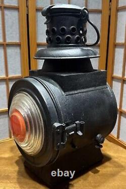 Eger & Blickle of Nürnberg German WWII Era Large Railway Oil Lantern 1942