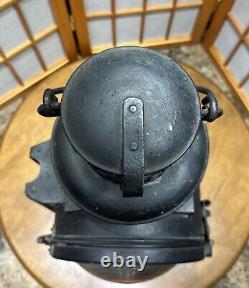 Eger & Blickle of Nürnberg German WWII Era Large Railway Oil Lantern 1942