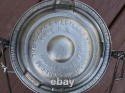 Erie Railroad Lantern Err Etched Globe Adlake Kero 250 Nos Beautiful Condition