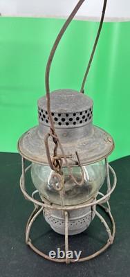 Etched CHICAGO MILWAUKEE & St PAUL RAILWAY LANTERN ADAMS WESTLAKE CO. CM&StPRy