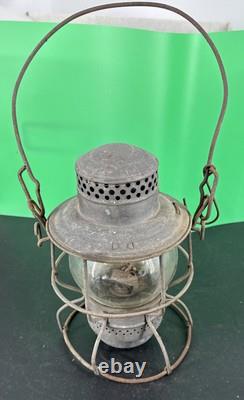Etched CHICAGO MILWAUKEE & St PAUL RAILWAY LANTERN ADAMS WESTLAKE CO. CM&StPRy