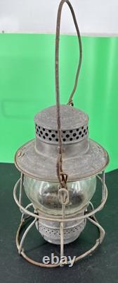 Etched CHICAGO MILWAUKEE & St PAUL RAILWAY LANTERN ADAMS WESTLAKE CO. CM&StPRy