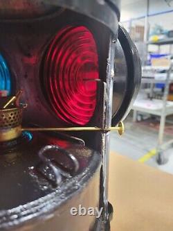 Exceptional Dressel 4 Way Railroad Signal Caboose Lantern Arlington NJ USA