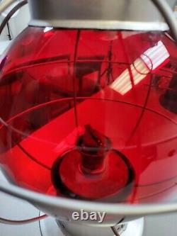 Extremely Rare Globe Railroad/Marine Lantern H L Piper Huge Red globe