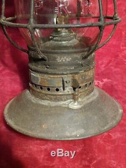 Extremely Rare PRR 1895 Bell Bottom Railroad Lantern