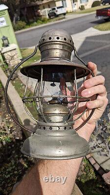 F. Meyrose & Co. St. Louis Nickel Plated Railroad Conductor Lantern