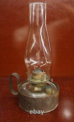 F. O. Dewey & Sons Tin & Glass Oil Lantern Vintage Railroad/Nautical Oil Lamp