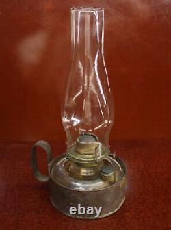 F. O. Dewey & Sons Tin & Glass Oil Lantern Vintage Railroad/Nautical Oil Lamp