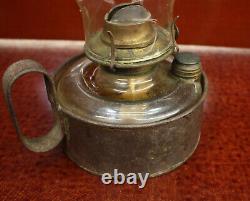 F. O. Dewey & Sons Tin & Glass Oil Lantern Vintage Railroad/Nautical Oil Lamp