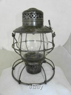 FRISCO RAILROAD LANTERN Clear Etched FRISCO Lantern Globe