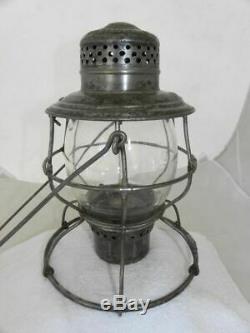 FRISCO RAILROAD LANTERN Clear Etched FRISCO Lantern Globe