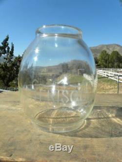 FRISCO RAILROAD LANTERN Clear Etched FRISCO Lantern Globe