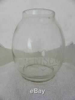 FRISCO RAILROAD LANTERN Clear Etched FRISCO Lantern Globe