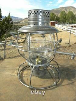 FT. SMITH & WESTERN RAILROAD LANTERN Clear CNX Lantern Globe