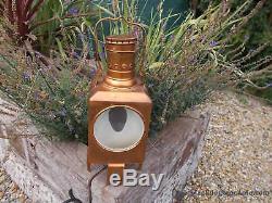 Fabulous German Vintage Solid Copper Railway Lantern Display Prop Ref T13/20