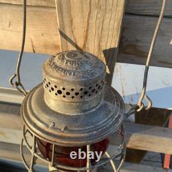 Fremont Elkhorn & Missouri Valley Railroad Lantern WithRed Globe