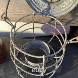 Fremont Elkhorn & Missouri Valley Railroad Lantern WithRed Globe