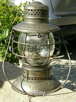 Frisco Handlan Buck Bell Bottom Railroad Lantern Matching Cast Meg Co Globe