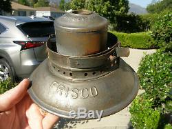 Frisco Handlan Buck Bell Bottom Railroad Lantern Matching Cast Meg Co Globe