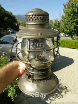 Frisco Handlan Buck Bell Bottom Railroad Lantern Matching Cast Meg Co Globe