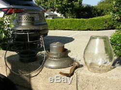 Frisco Handlan Buck Bell Bottom Railroad Lantern Matching Cast Meg Co Globe