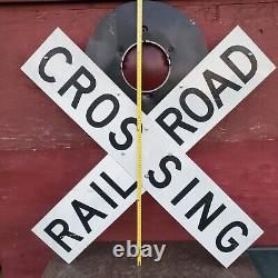 Full Size Real Railroad signal Lights & Railroad Crossing Sighn Very Rare Find