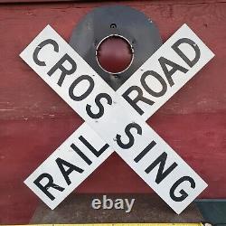 Full Size Real Railroad signal Lights & Railroad Crossing Sighn Very Rare Find