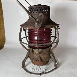 GNRY Great Northern Railway Dressel Arlington Railroad Lantern Red Globe RR Lamp
