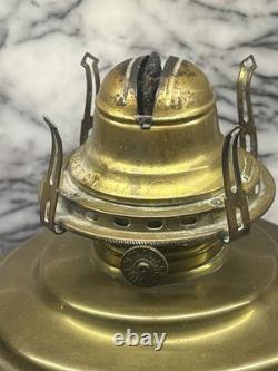 GTR GRAND TRUNK RAILWAY Brass Vintage Oil Table Lamp Piper Maker Toronto