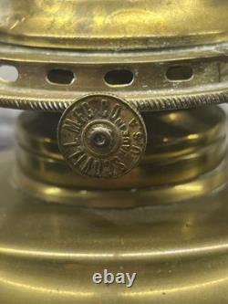 GTR GRAND TRUNK RAILWAY Brass Vintage Oil Table Lamp Piper Maker Toronto