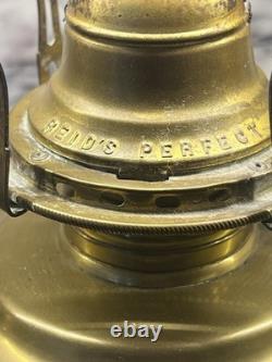 GTR GRAND TRUNK RAILWAY Brass Vintage Oil Table Lamp Piper Maker Toronto