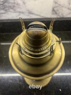 GTR GRAND TRUNK RAILWAY Brass Vintage Oil Table Lamp Piper Maker Toronto