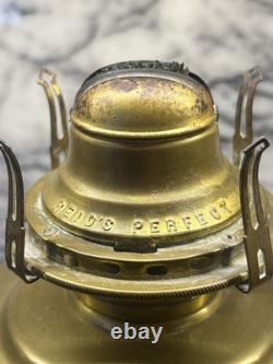 GTR GRAND TRUNK RAILWAY Brass Vintage Oil Table Lamp Piper Maker Toronto