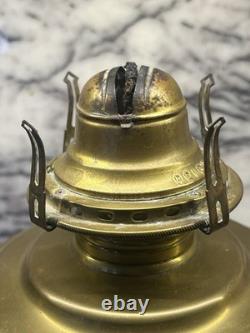GTR GRAND TRUNK RAILWAY Brass Vintage Oil Table Lamp Piper Maker Toronto