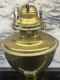 GTR GRAND TRUNK RAILWAY Brass Vintage Oil Table Lamp Piper Maker Toronto