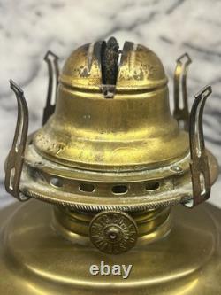 GTR GRAND TRUNK RAILWAY Brass Vintage Oil Table Lamp Piper Maker Toronto