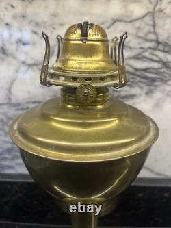 GTR GRAND TRUNK RAILWAY Brass Vintage Oil Table Lamp Piper Maker Toronto
