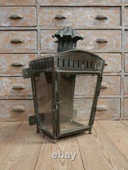 Georgian Copper Wall Lantern c1830 Light Lamp Railway Industrial Vintage Brass