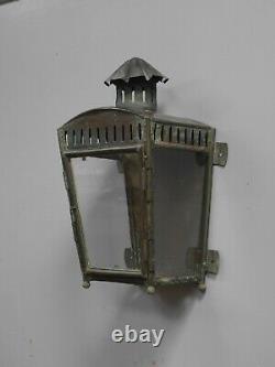 Georgian Copper Wall Lantern c1830 Light Lamp Railway Industrial Vintage Brass